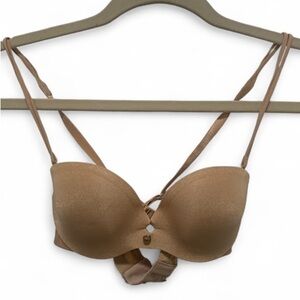 Y2K Victoria’s Secret Very Sexy Tan Strapless Bra Size 32A